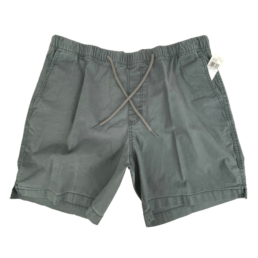 NWT Izod Saltwater Shorts Men's L Stretch Chino Classic Fit Blue Gray Comfort
